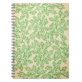 Nature-Inspired Leaf Pattern Notebook Notitieboek (Voorkant)