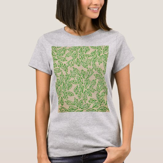 Nature-Inspired Leaf Pattern TShirt (Voorkant)