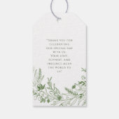 Nature Inspired Minimalist Monogram Cadeaulabel (Achterkant)