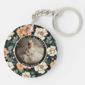 Nature-inspired party favor Rose Flower Sleutelhanger (Achterkant)