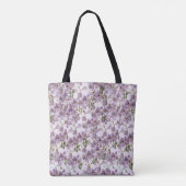 Nature-Inspired Purple Flower Tote Tote Bag (Achterkant)
