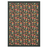 Nature-Inspired Tablecloth Mushrooms & Moss Art Tafelkleed (Voorkant)