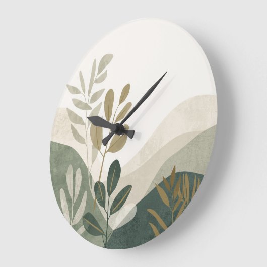 Nature Inspired Wall Clock  Grote Klok (Hoek)
