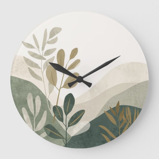 Nature Inspired Wall Clock  Grote Klok (Voorkant)