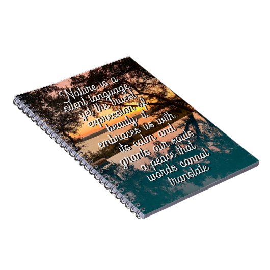 Nature is a silent language  notitieboek (Rechterzijde)