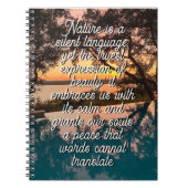 Nature is a silent language  notitieboek (Voorkant)