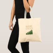 Nature Is My WiFi Premium Tote Bag (Voorkant (product))