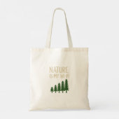 Nature Is My WiFi Premium Tote Bag (Achterkant)