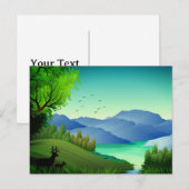 Nature Landscape Illustration-46855 Briefkaart (Voorkant / Achterkant)