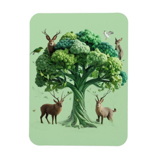 Nature Landscape Magnet Calm Scenery Fridge Decor Magneet (Verticaal)