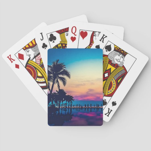 Nature Landscape Pool Palm Trees-25925 Pokerkaarten (Achterkant)