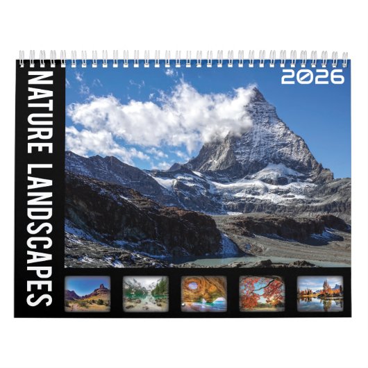 Nature Landscapes 2026 Calendar Kalender (Hoes)