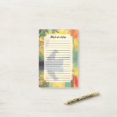 Nature Minimalist Black Labrador Canoe Post-it® Notes (Op bureau)