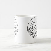 Nature Minimalist Mountains Camping Hiking Koffiemok (Center)