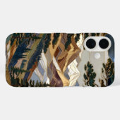 Nature Mountain iPhone Case Forest Landscape Desig (Achterkant (horizontaal))