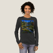Nature Mountains Waterfalls Lake Pond Wild Flowers Tri-Blend Shirt (Voorkant)