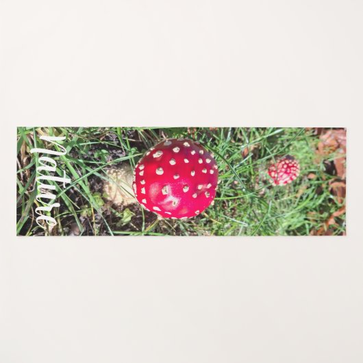 Nature mushroom yogamat (Voorkant (horizontaal))