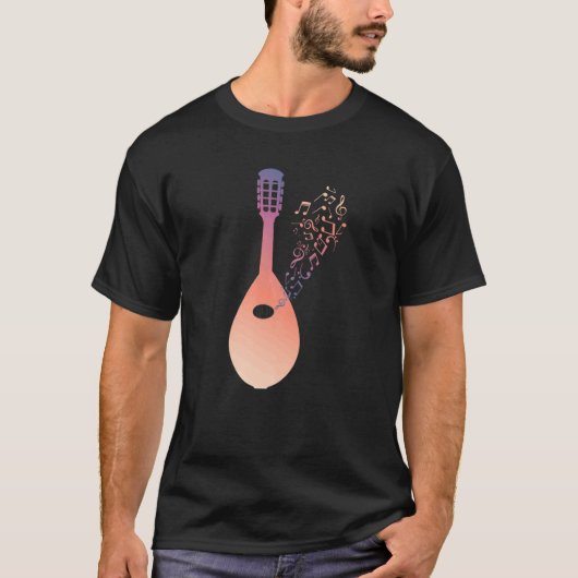 Nature Music String Instrument Mandolin T-shirt (Voorkant)