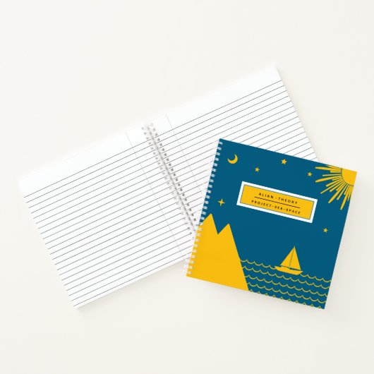 Nature Pattern Spiral Notebook Notitieboek (Binnen)