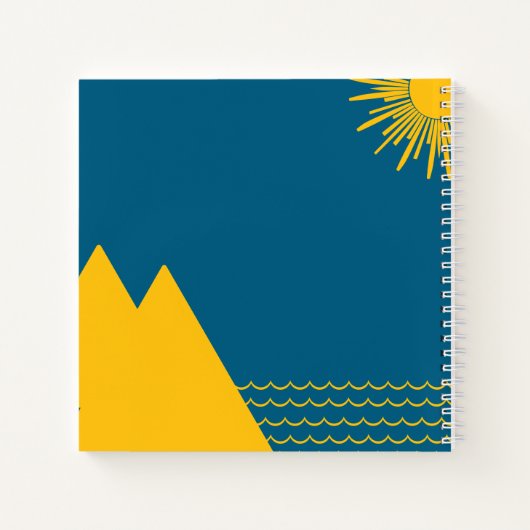 Nature Pattern Spiral Notebook Notitieboek (Achterkant)