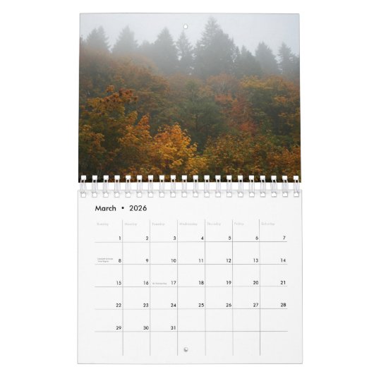 Nature Photography Calendar Kalender (Mar 2026)