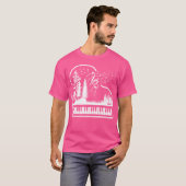 Nature Piano Pianist Treble Clef Music Notes Keybo T-shirt (Voorkant volledig)