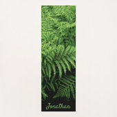 Nature Print Fern Frond with Name Yogamat (Voorkant)