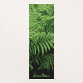 Nature Print Fern Frond with Name Yogamat (Achterkant)