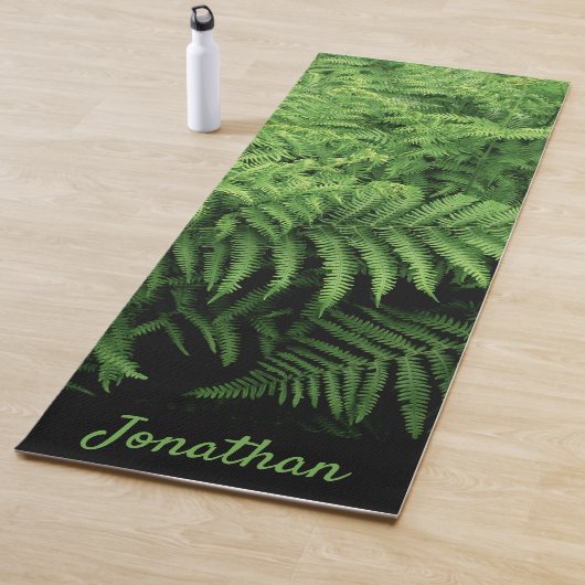 Nature Print Fern Frond with Name Yogamat (In situ)
