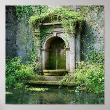 Nature Reclaiming - Overgrown Roman Fountain