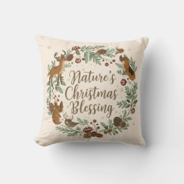 Nature’s Christmas Blessing – Rustic Botanical Kussen