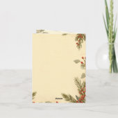 Nature’s Christmas – Minimal Botanical Holiday  Kaart (Achterkant)