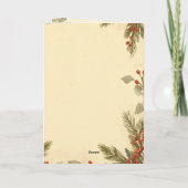 Nature’s Christmas – Minimal Botanical Holiday Kaart (Achterkant)