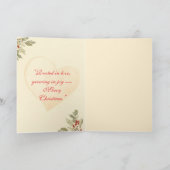 Nature’s Christmas – Minimal Botanical Holiday Kaart (Binnen)