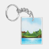 Nature Scenery with River Tank-22805 Sleutelhanger (Voorkant Links)