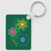 Nature Shapes and Lines Patterns  Sleutelhanger (Achterkant)