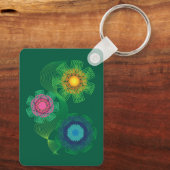 Nature Shapes and Lines Patterns  Sleutelhanger (Achterkant)