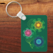 Nature Shapes and Lines Patterns  Sleutelhanger (Voorkant)