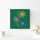 Nature Shapes and Lines Patterns  Vierkante Klok (Huis)