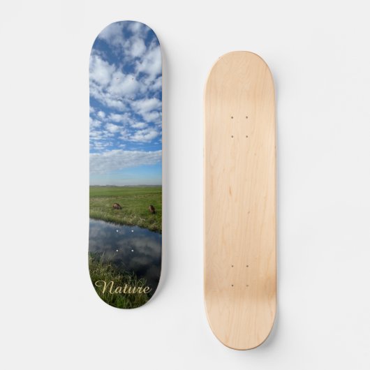 Nature sky persoonlijk skateboard (Voorkant)