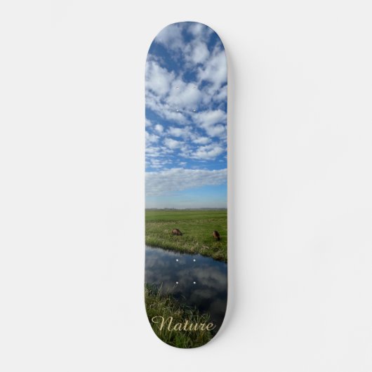 Nature sky persoonlijk skateboard (Voorkant)