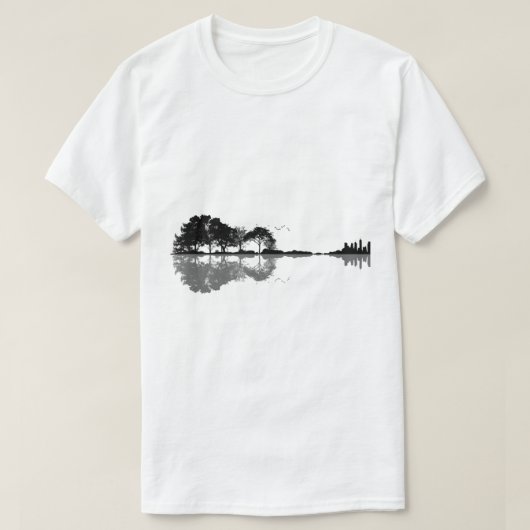 Nature Soundwave Reflection Art T-shirt (Design voorkant)