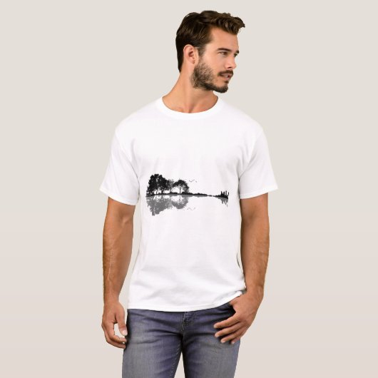 Nature Soundwave Reflection Art T-shirt (Voorkant volledig)