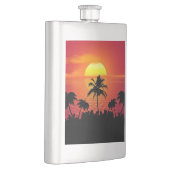 Nature Sunset Palm Trees illustration Flacon (Rechts)
