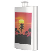 Nature Sunset Palm Trees illustration Flacon (Links)