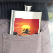 Nature Sunset Palm Trees illustration Flacon (Voorbeeld)