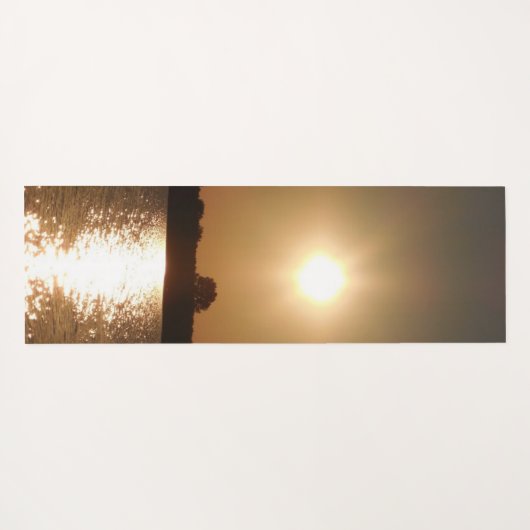 Nature sunset, zonsondergang  yogamat (Achterkant (horizontaal))