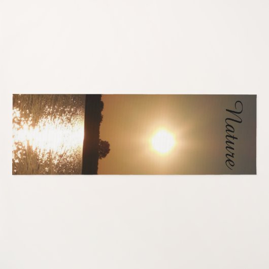 Nature sunset, zonsondergang  yogamat (Voorkant (horizontaal))