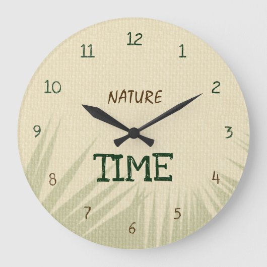 Nature Time Botanical Grote Klok (Voorkant)