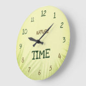 Nature Time Botanical Soft Green Grote Klok (Hoek)